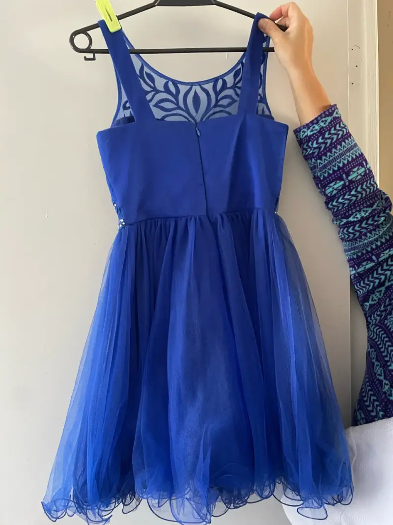 Vestido de fiesta azul brillante - 3