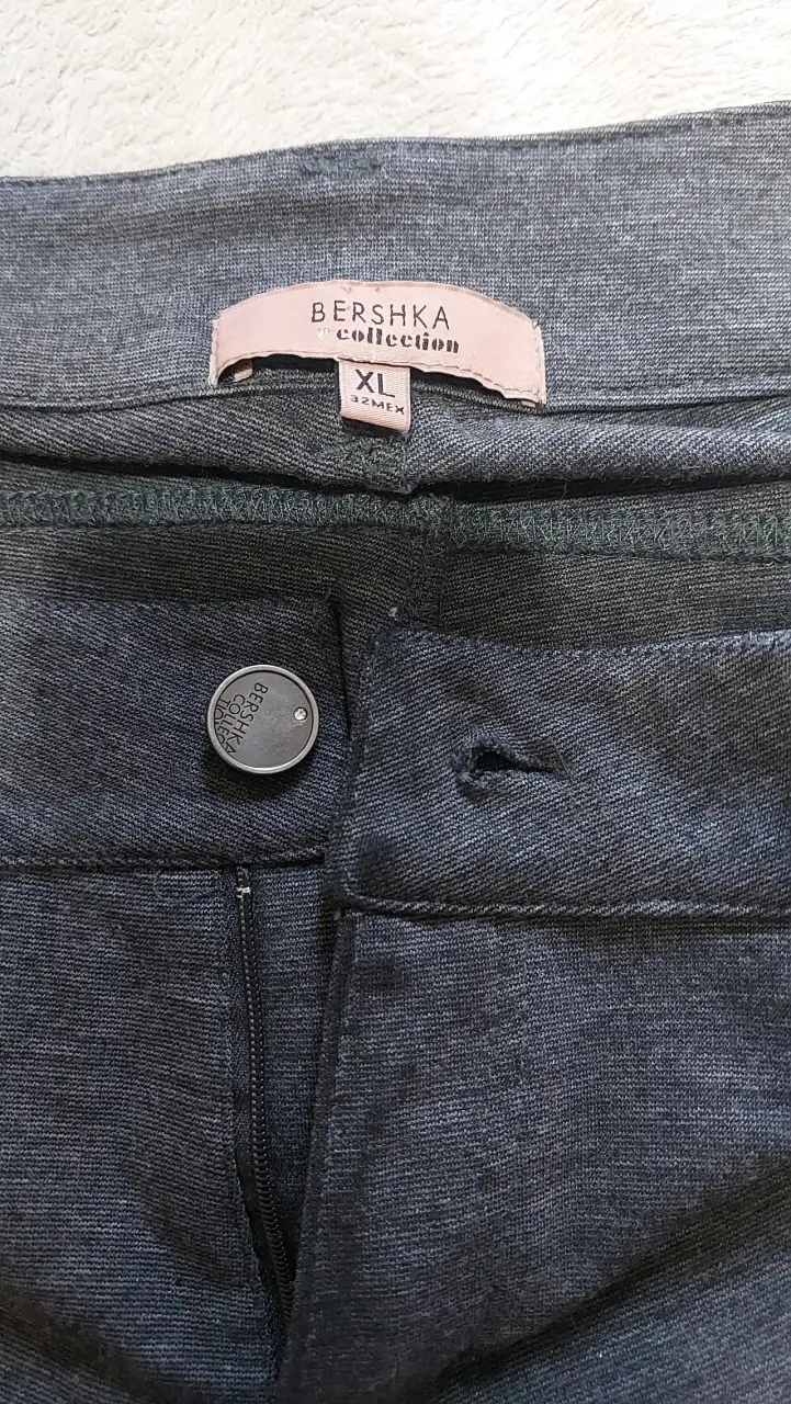 Pantalones grises mujer con bolsillos - 2