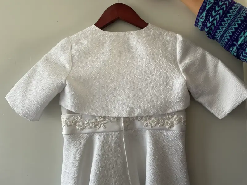 Vestido blanco de casamiento para niña - 4