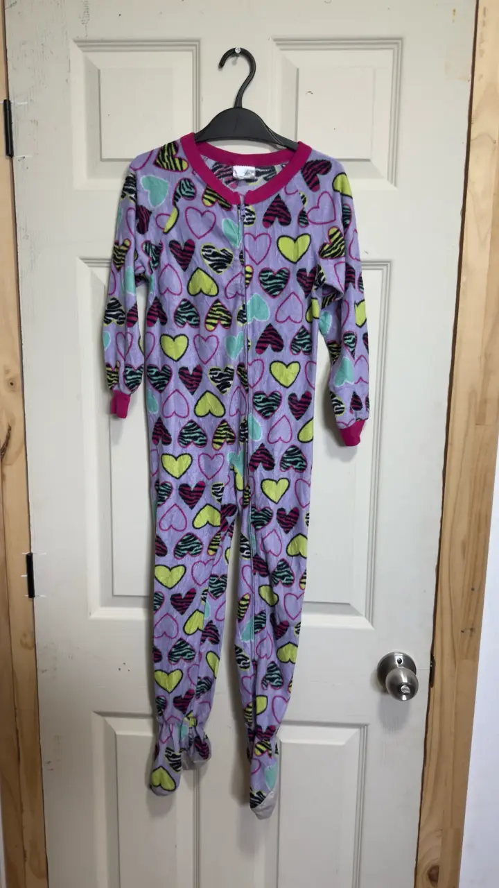 Pijama entero de corazones niños - 1