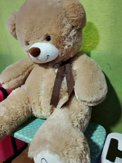 Peluche oso grande marrón - miniatura 2