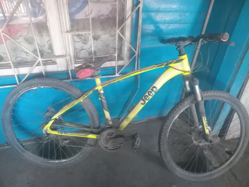 Bicicleta mountain bike amarilla - 1