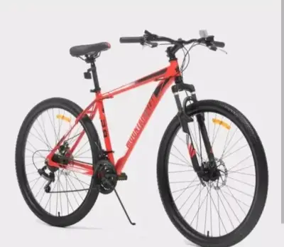 Bicicleta montaña roja - miniatura 1