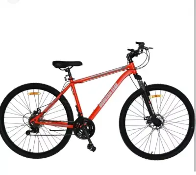 Bicicleta montaña roja - miniatura 2