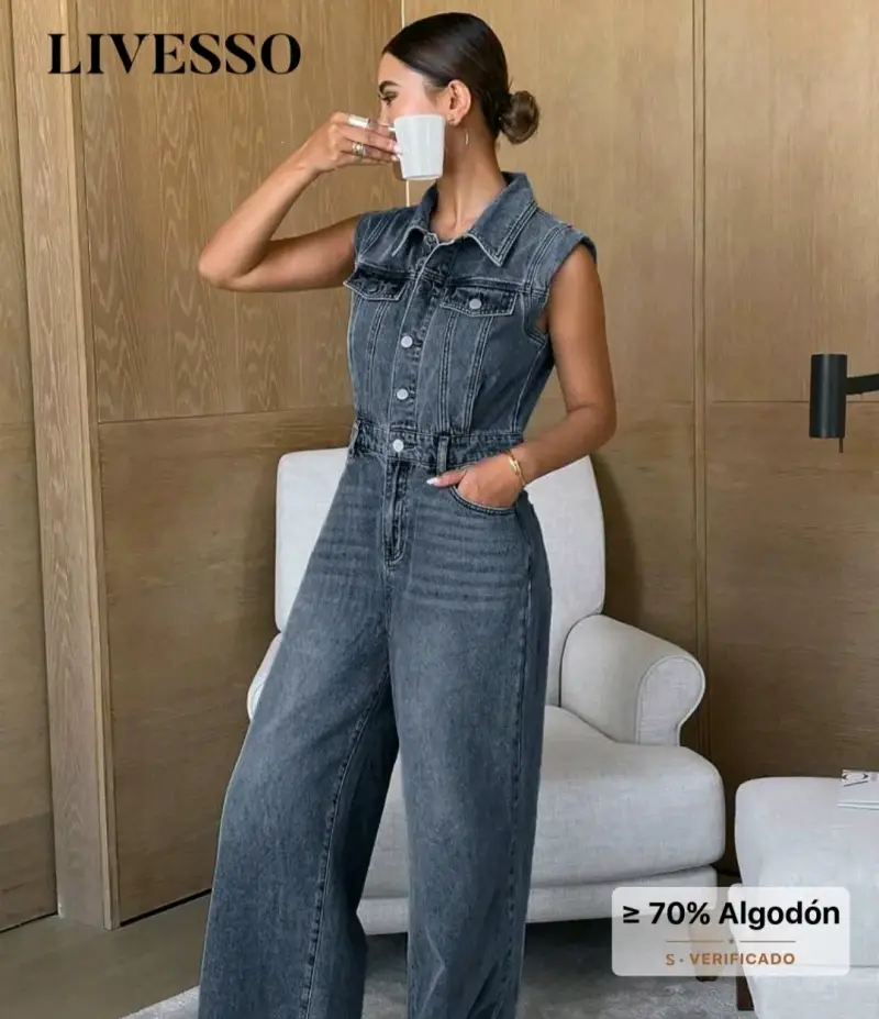 Overall de mezclilla gris