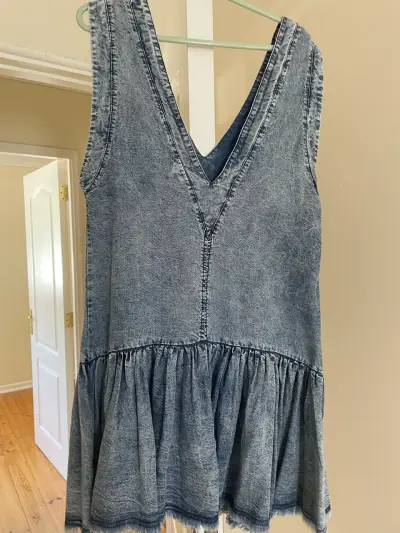 Vestido Jeans azul Americano talla S - miniatura 2