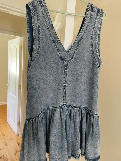 Vestido Jeans azul Americano talla S - miniatura 3