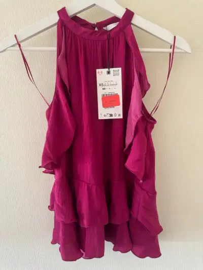 Top fucsia Zara - miniatura 1