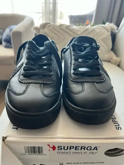 Zapatillas negras Superga - miniatura 1