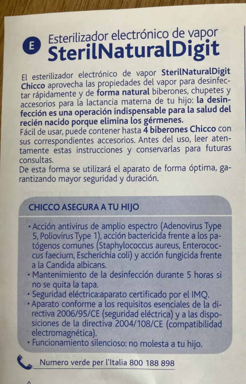 Esterilizador de bebé Chicco - 4