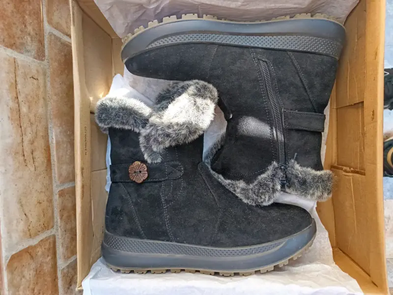 Botas negras con forro de piel - 3