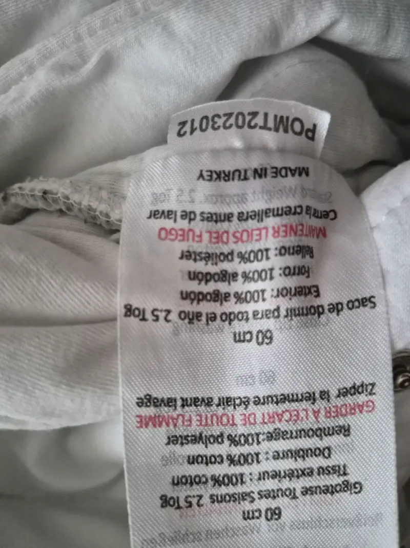 Saco de dormir bebé tog 2.5 marca Slumbersac - 2