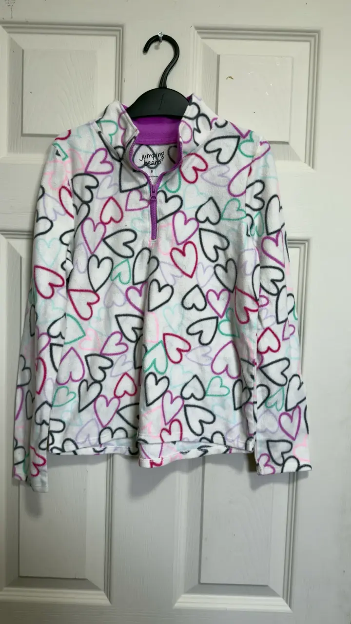 Polerón con estampado de corazones - 1