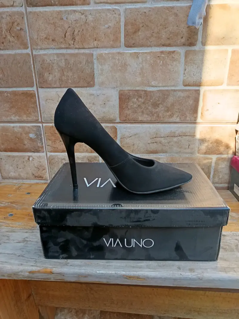 Tacones negros Via Uno - 1