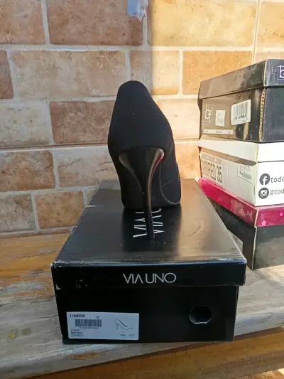 Tacones negros Via Uno - miniatura 2