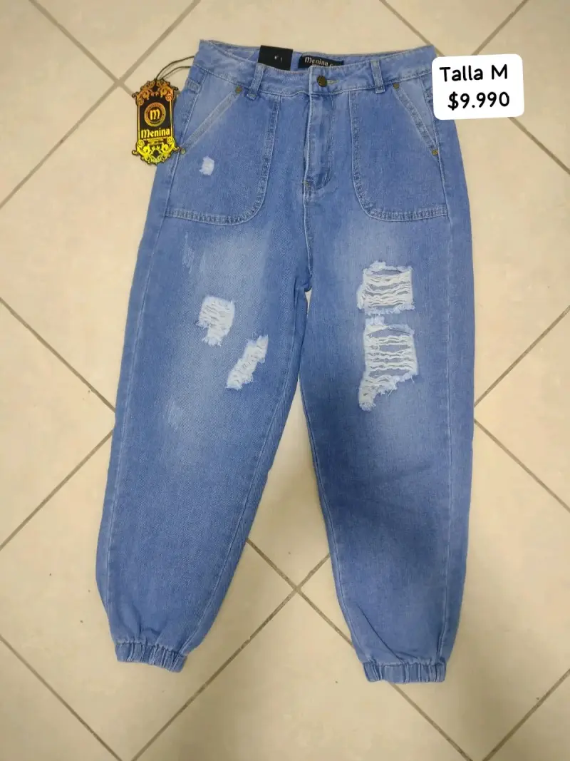 Jeans azul desgastados Menina - 2