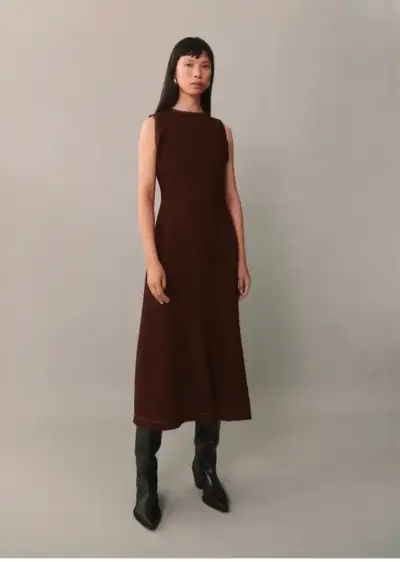Vestido marrón talla M - miniatura 5