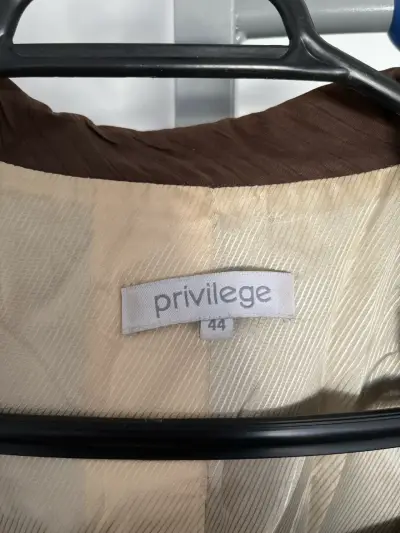 Traje café de rayas Privilege - miniatura 3