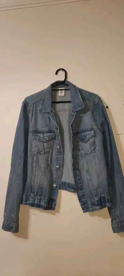 Chaqueta de mezclilla azul claro - miniatura 1