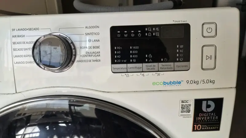 Lavadora Secadora Samsung EcoBubble 9kg/5kg - 4