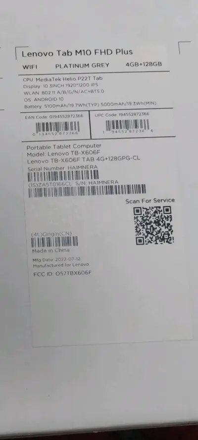 Tablet Lenovo Tab M10 FHD Plus - miniatura 3