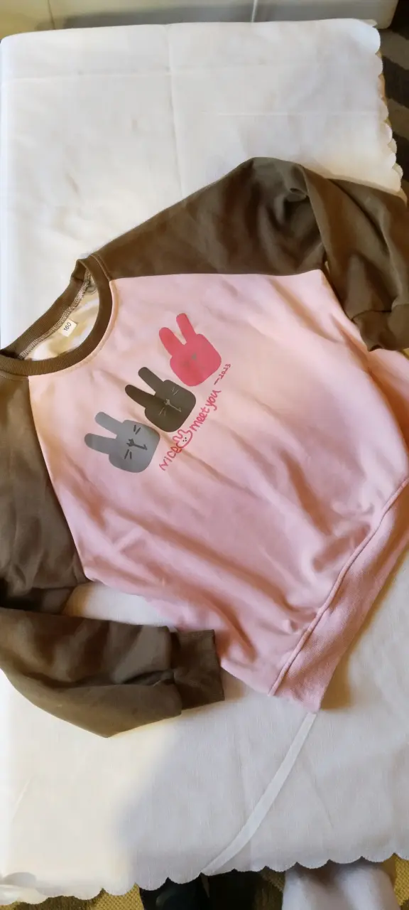 Polera infantil estampada rosa - 2