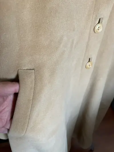 Abrigo largo beige - miniatura 4