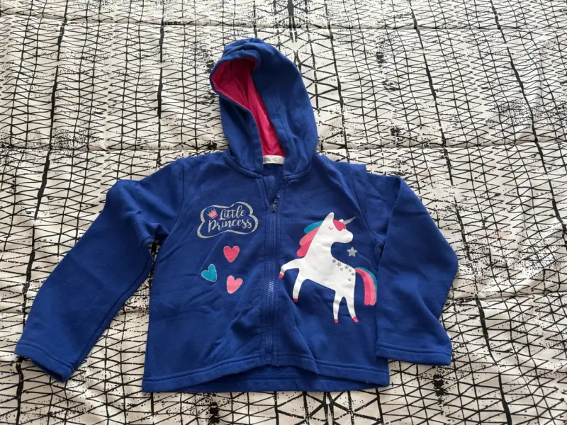 Polerón azul niña con unicornio Bubble gummers - 1