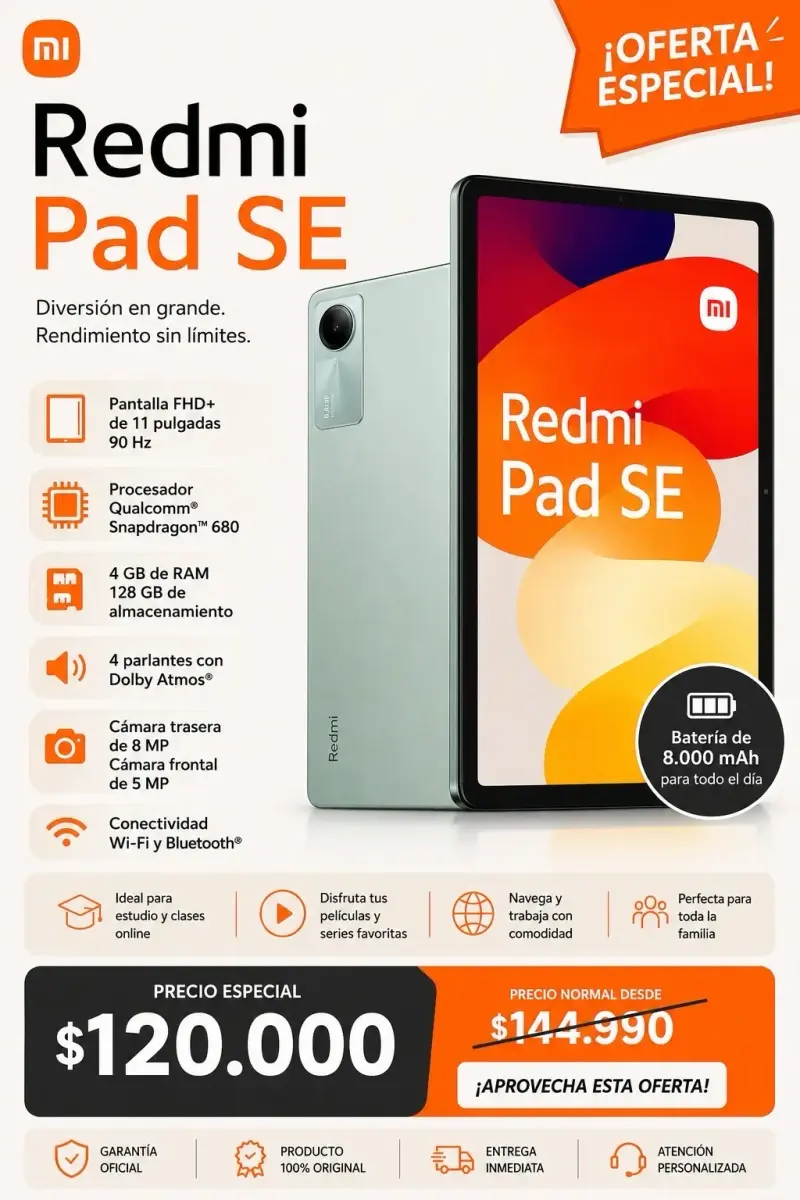 Tablet Xiaomi Redmi Pad SE