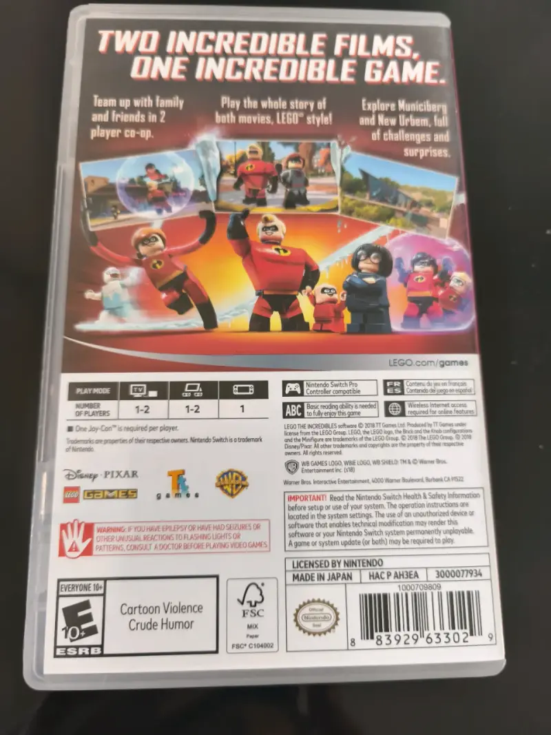 Juego LEGO The Incredibles Switch - 2