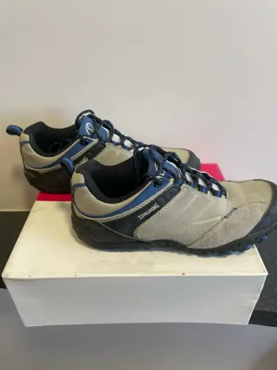 Zapatillas de trekking beige y azul - miniatura 4