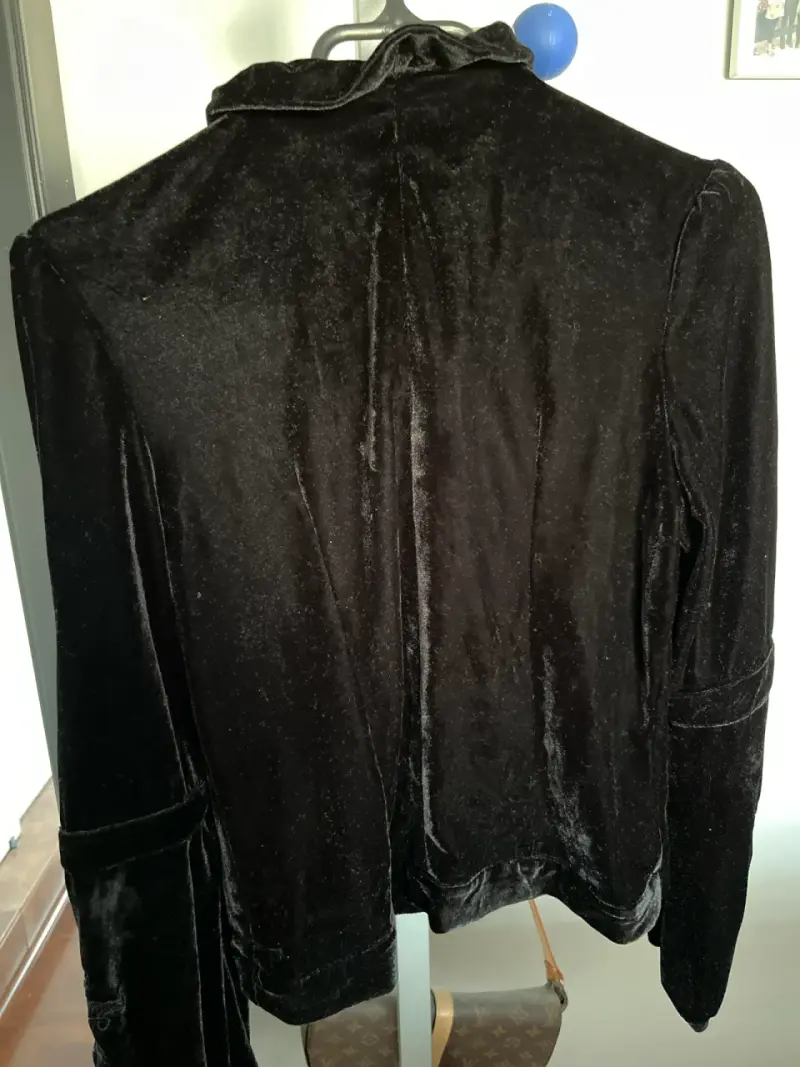 Chaqueta de terciopelo negro - 3