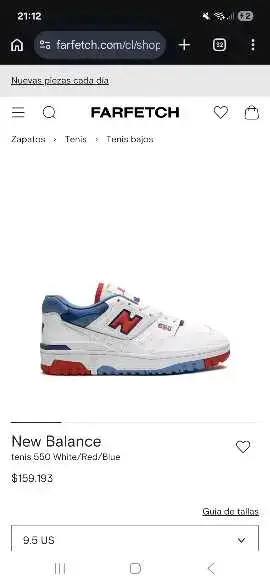 Zapatillas New Balance blancas - miniatura 1