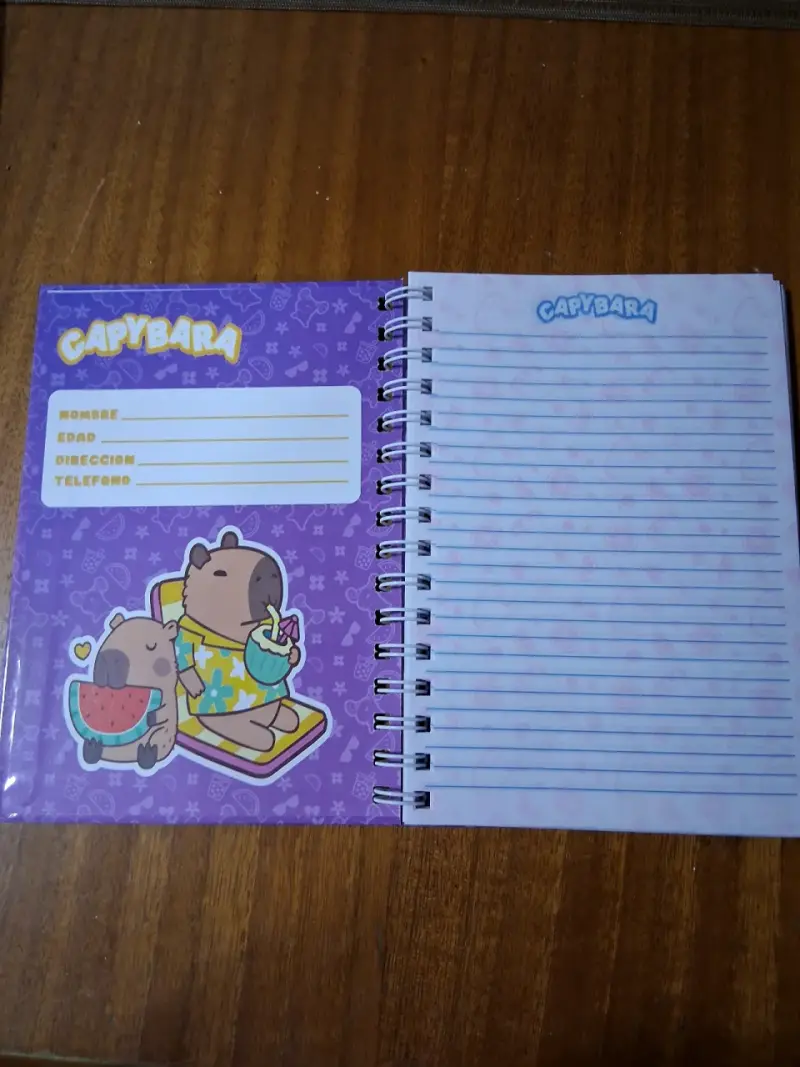 Libreta temática Capybara - 1