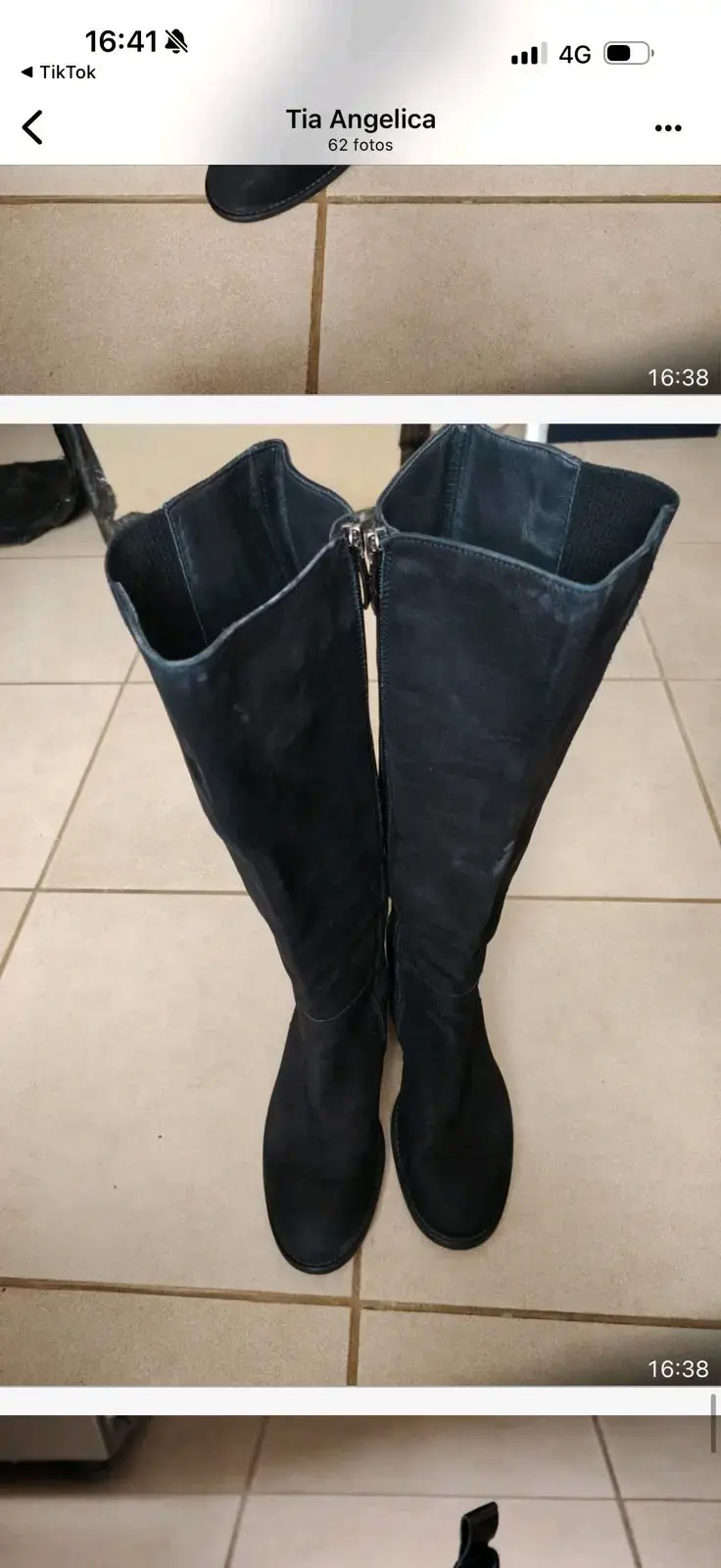 Botas negras de cuero - 1
