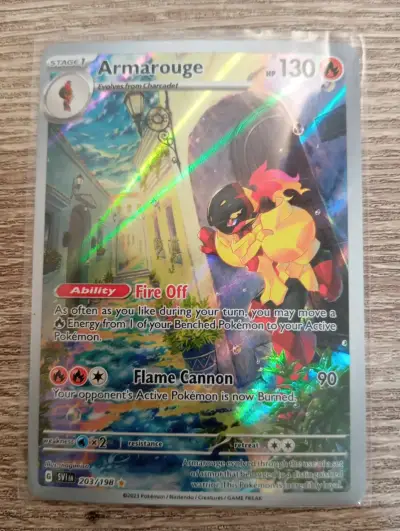 Carta Pokémon Armarouge holográfica - miniatura 1