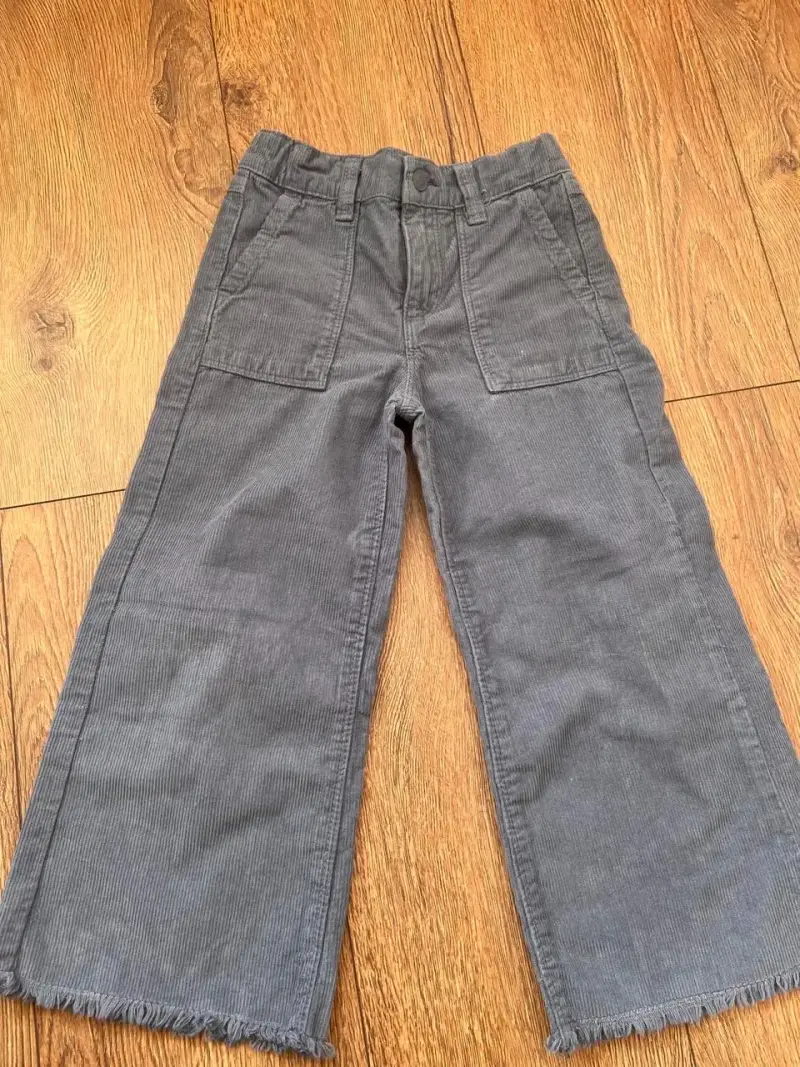 Pantalones de cotelé gris talla 4 - 1