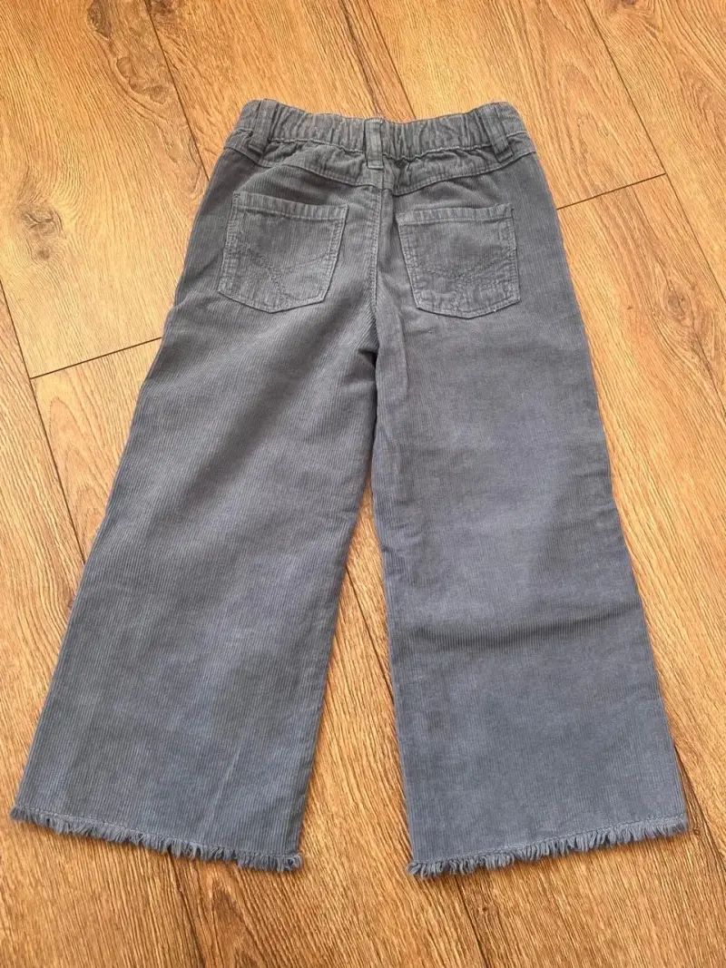 Pantalones de cotelé gris talla 4 - 3