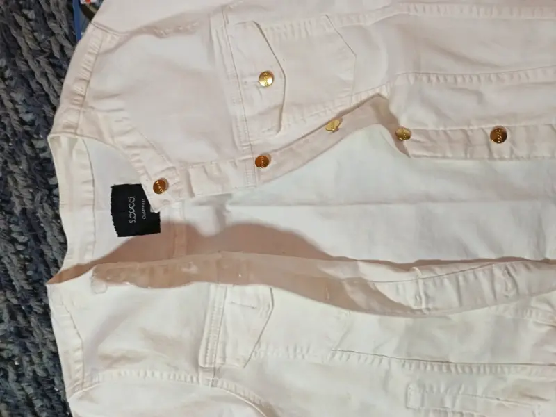 Chaqueta blanca de mezclilla - 3