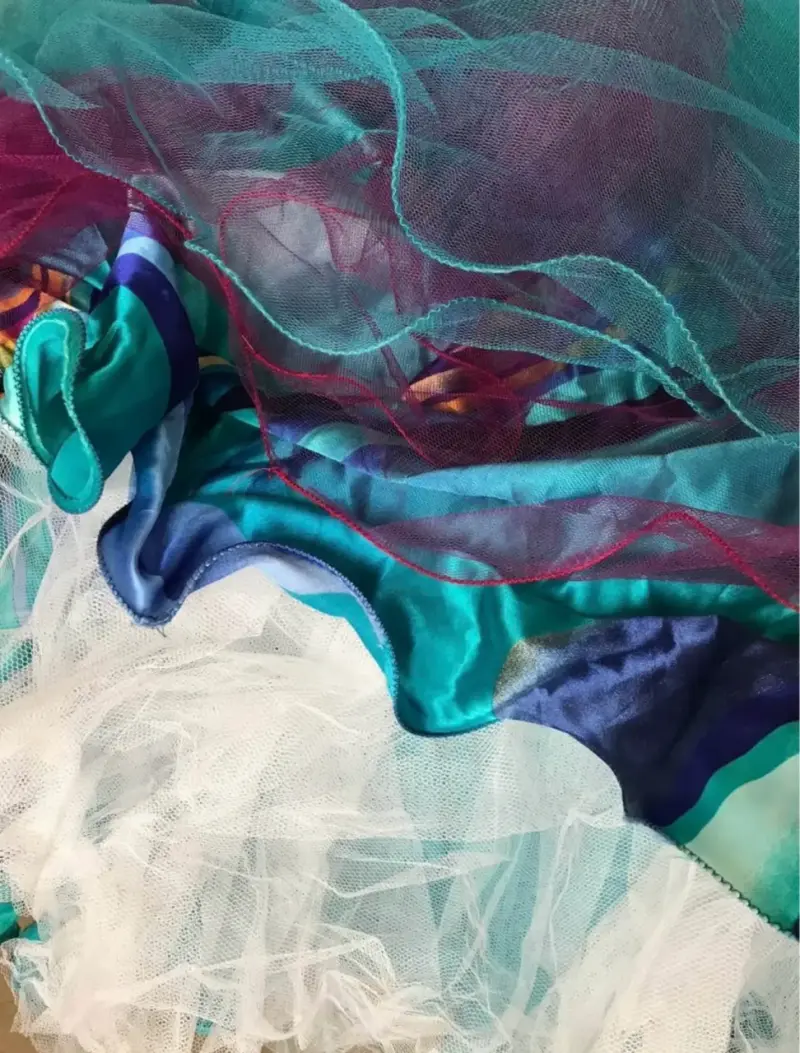 Vestido de fiesta azul elegante - 3