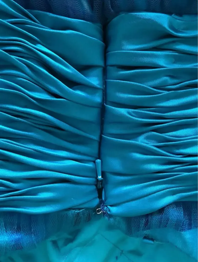 Vestido de fiesta azul elegante - 5