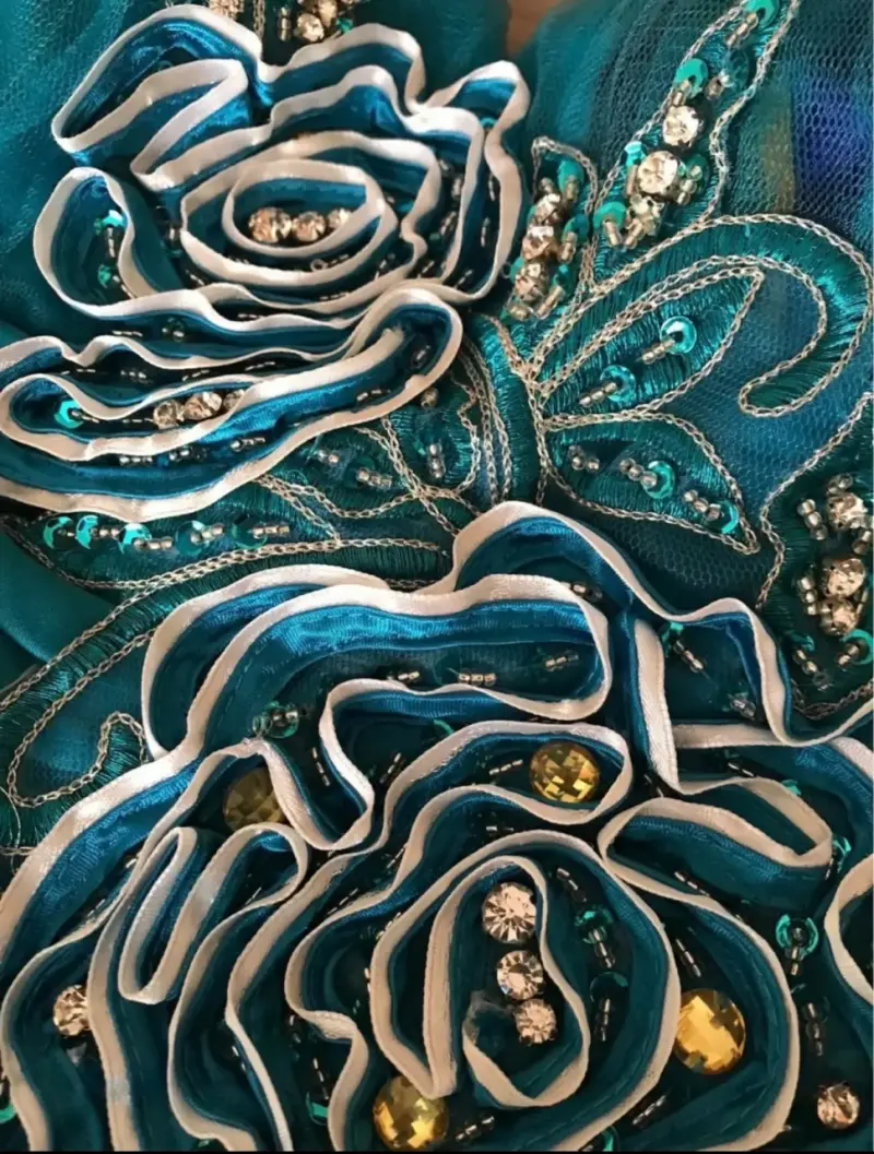 Vestido de fiesta azul elegante - 6