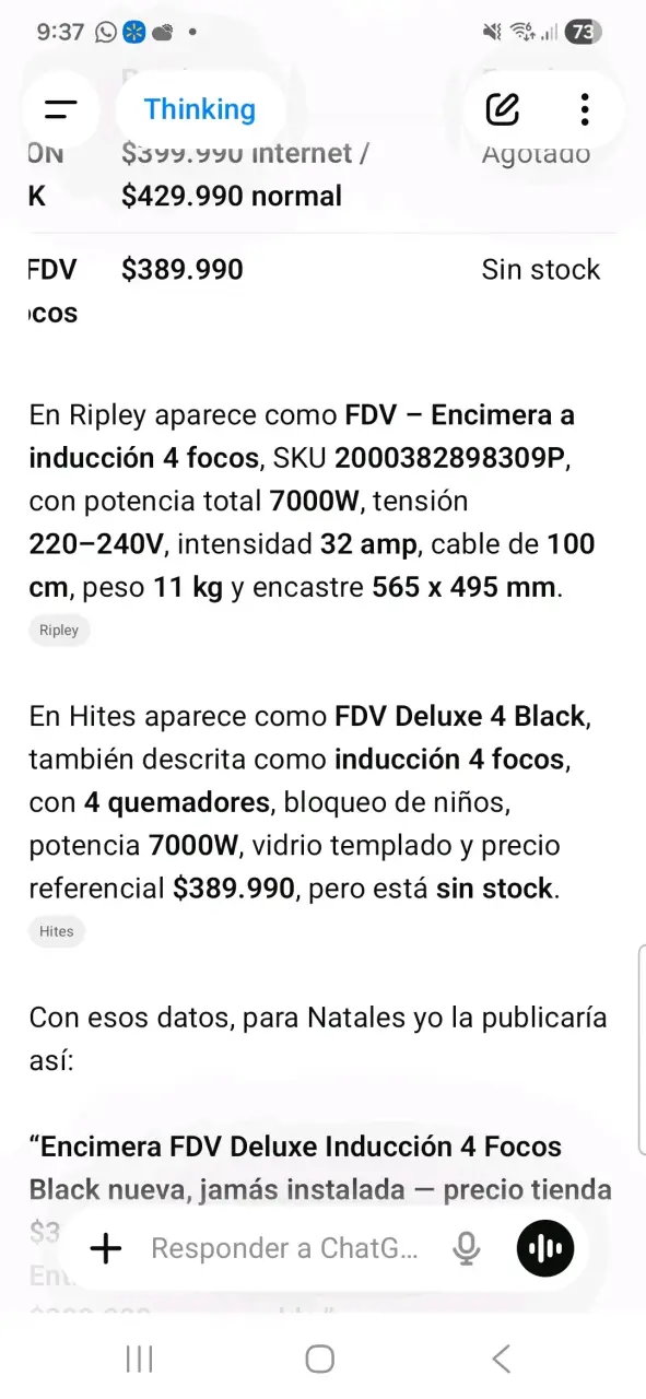 Encimera de inducción FDV 4 zonas eléctrica Nueva - 4