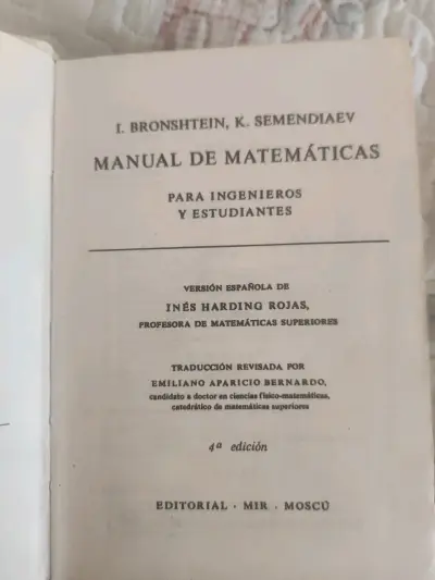 Manual de Matemáticas 4ª Edición - miniatura 1