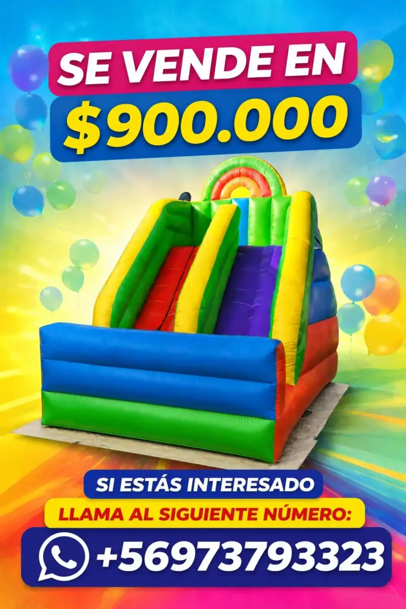 Tobogán inflable colores