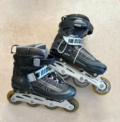 Patines en línea Rider Velocity negros Talla 36-39 - miniatura 1