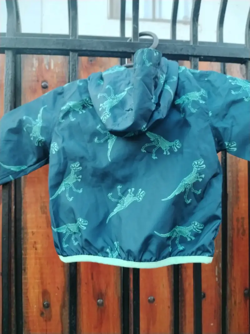 Cortaviento niños dinosaurios azul 6meses - 2