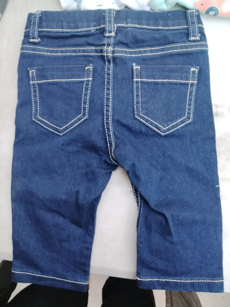 Pantalones de mezclilla para bebé 6 meses - 2