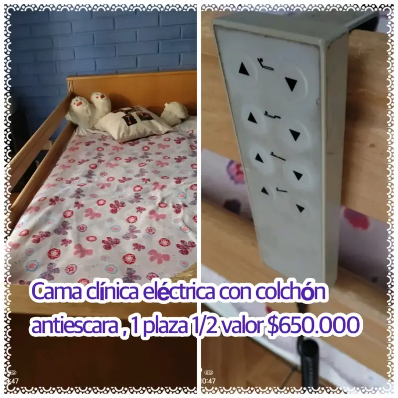 Cama clínica eléctrica 1 plaza