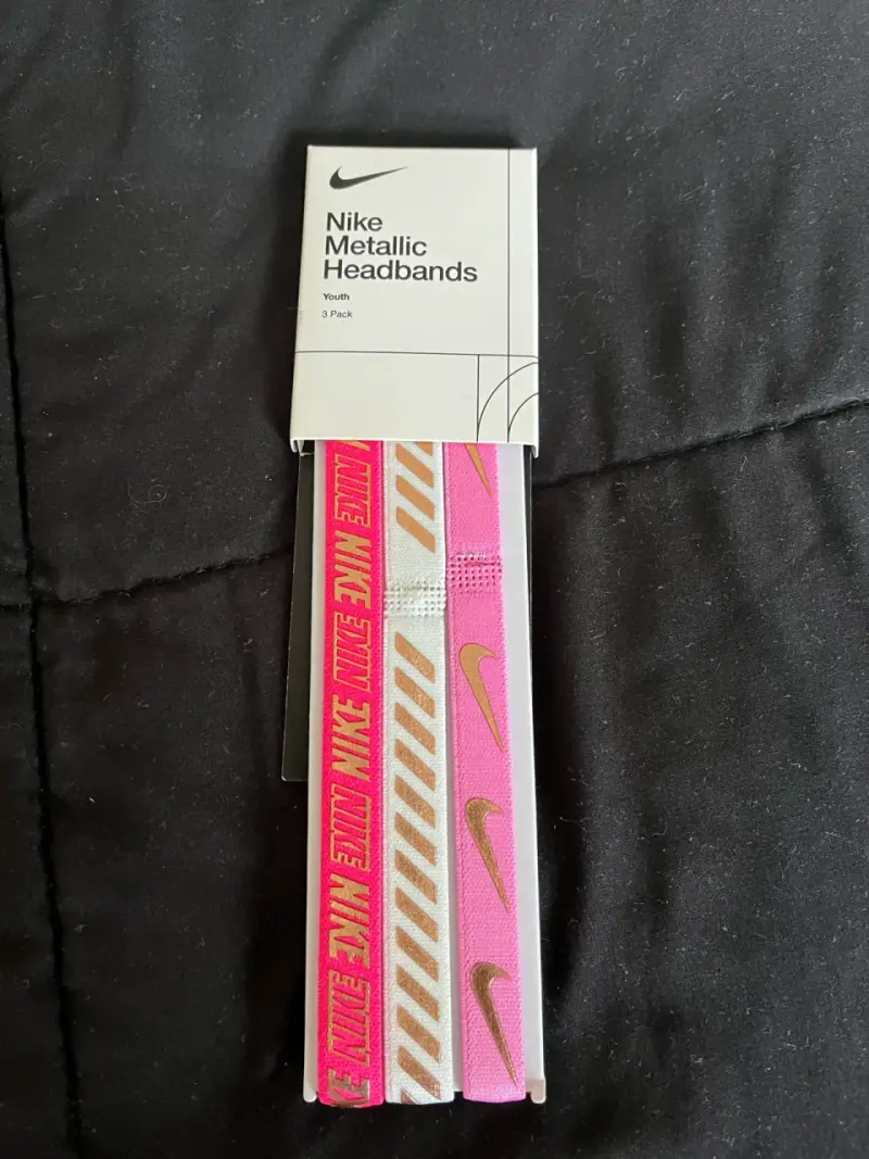 Cintas para el cabello Nike metálicas